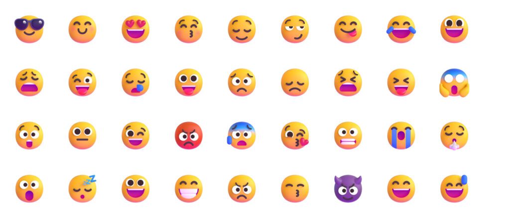 تصویر پیش نمایش از Fluent emojis