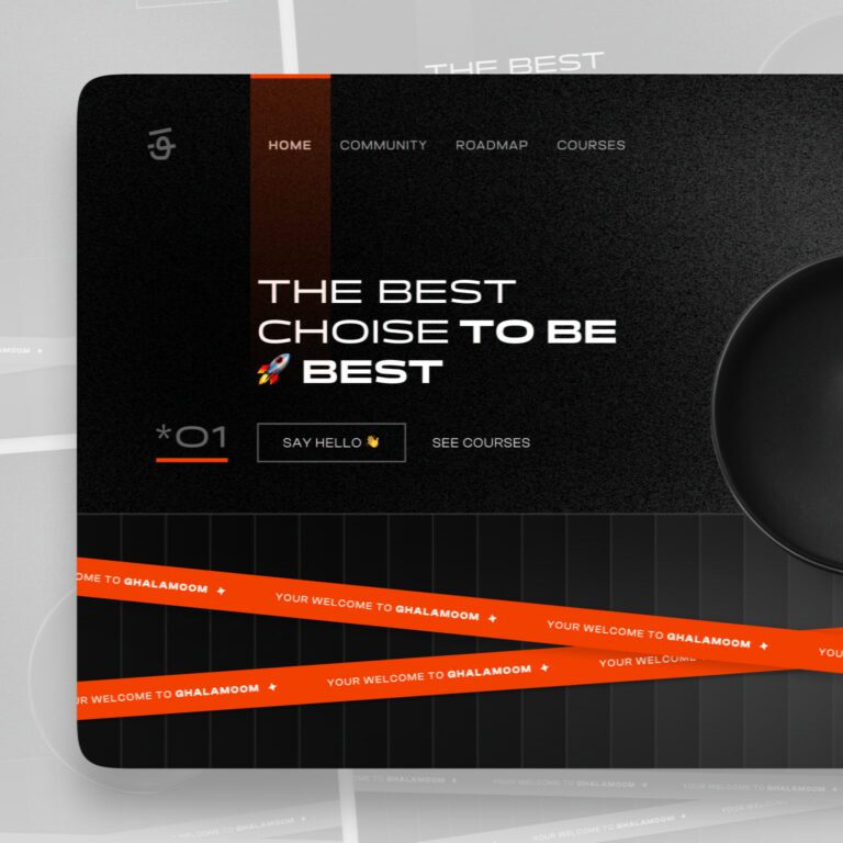 کانسپت وبسایت قلموم