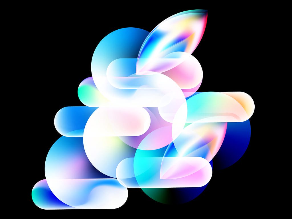 Gradient Art 2 نمونه طرح دارای گرادینت هلوگرافیک