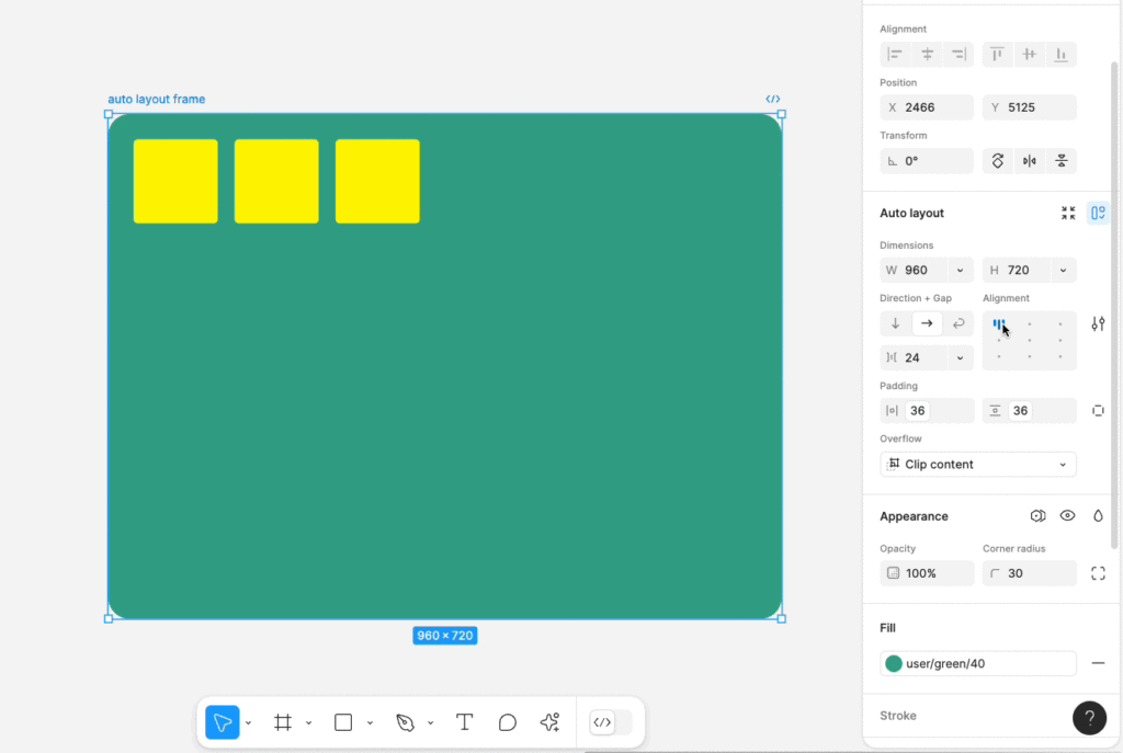 قلموم - تصویر نوشته آموزش تنظیمات Auto layout در فیگما 6 | اسفند 1ام, 1403