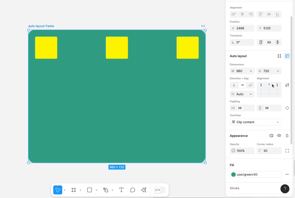 قلموم - تصویر نوشته آموزش تنظیمات Auto layout در فیگما 7 | اسفند 1ام, 1403