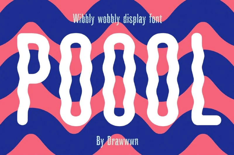 Poool | Wobbly font by — تصویر ۱
