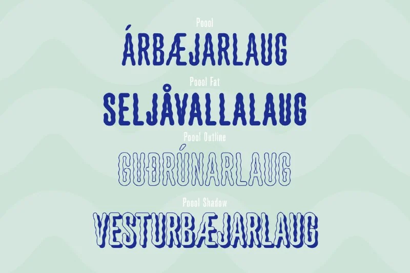 Poool | Wobbly font by — تصویر ۲