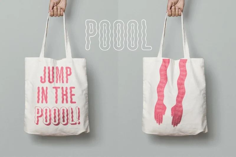 Poool | Wobbly font by — تصویر ۷