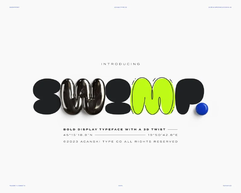 Swomp font🚀 — تصویر ۱