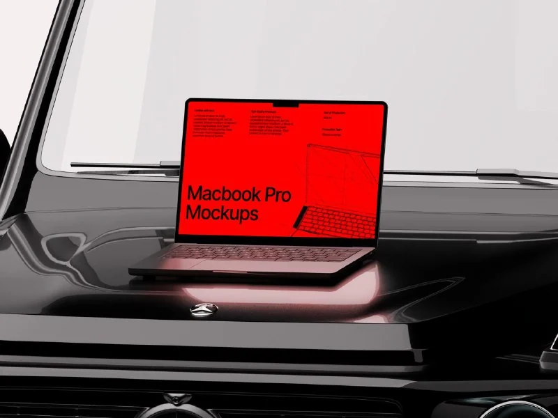 Macbook Pro Mockups: Automotive Edition 🕹 — تصویر ۶