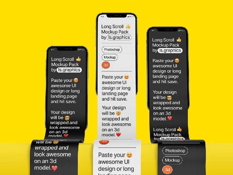 Long Scroll Mockups by ls.graphics — تصویر ۱۰