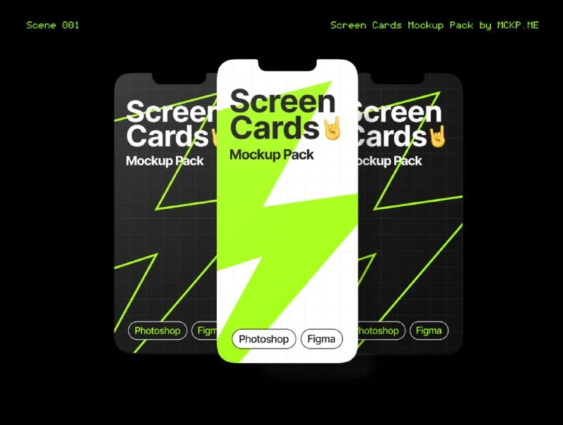 👑👑👑Screen Cards Mockup Pack👑👑👑 — تصویر ۴