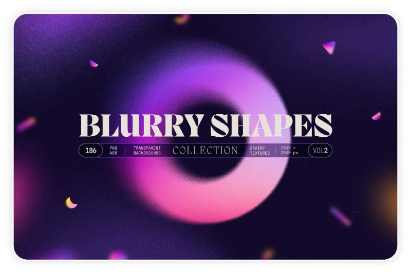 BLURRY GRADIENT SHAPES COLLECTION 👏 — تصویر ۱