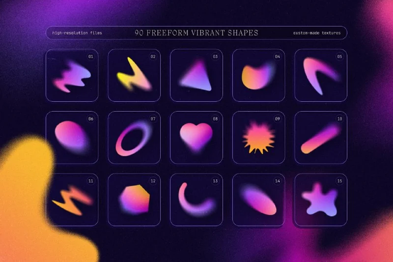 BLURRY GRADIENT SHAPES COLLECTION 👏 — تصویر ۳
