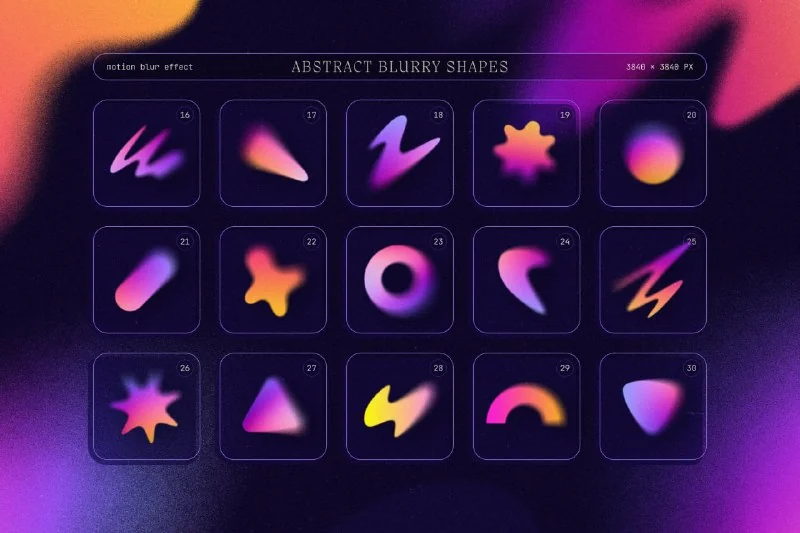 BLURRY GRADIENT SHAPES COLLECTION 👏 — تصویر ۴