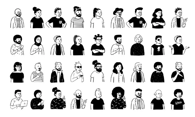 Open Peeps Illustrations Pack by Pablo Stanley — تصویر ۴