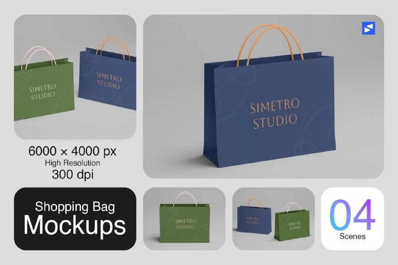 Shopping Bag Mockups — تصویر ۱