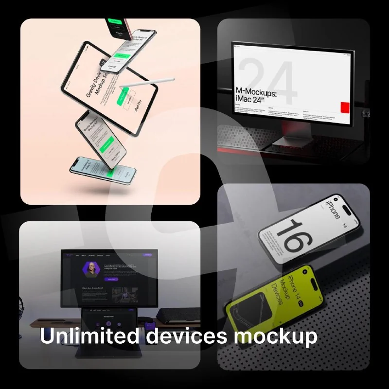 🖥Ultimate Devices Mockups Collection — تصویر ۱
