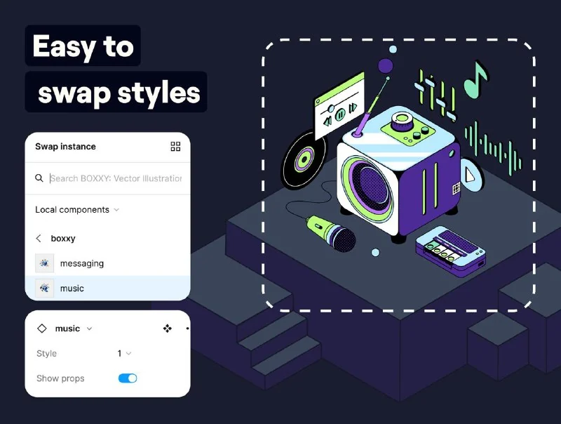BOXXY: Vector Illustration Kit — تصویر ۶
