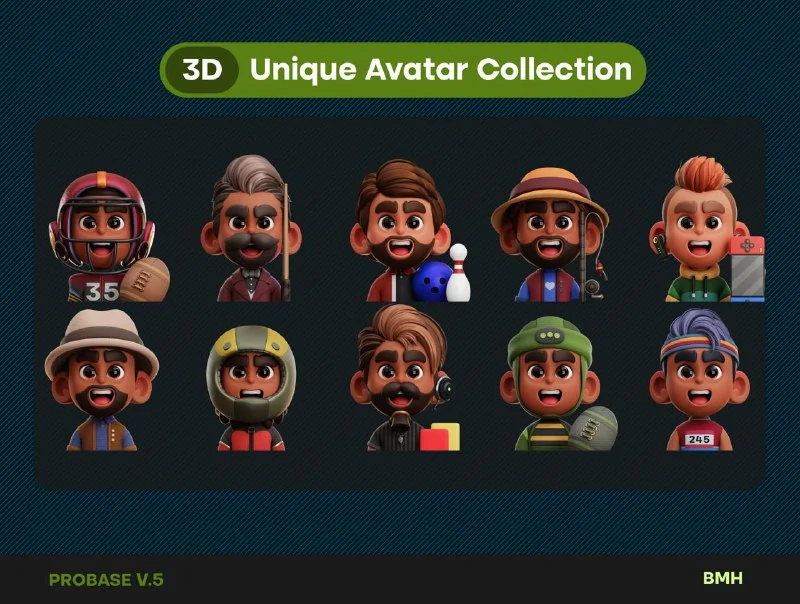 Hobbies 3D Avatars Illustration by Moehzack — تصویر ۶