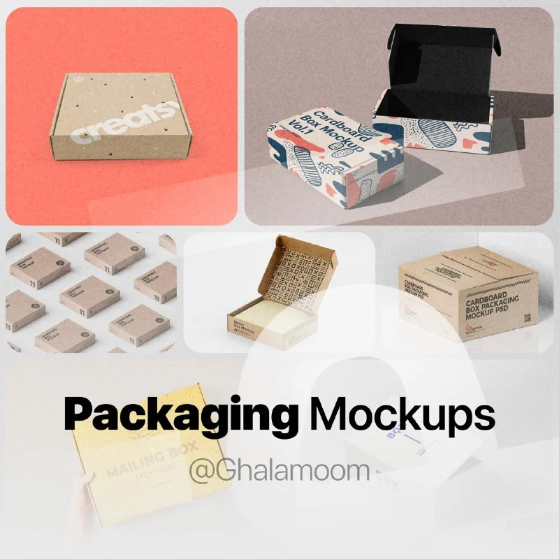 🖥Ultimate Packaging Mockups Collection — تصویر ۱