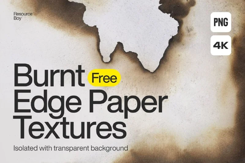 Burnt edges paper textures — تصویر ۱