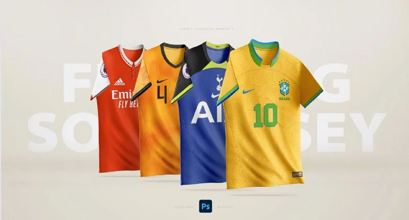 🎤Ghost Soccer Jersey Template 🔝 — تصویر ۱