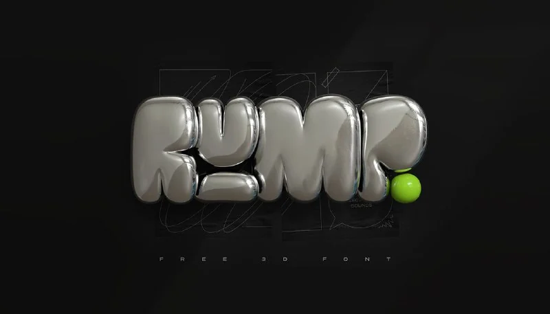 ⌨️Rump Font 3D — تصویر ۱