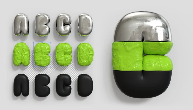 ⌨️Rump Font 3D — تصویر ۲