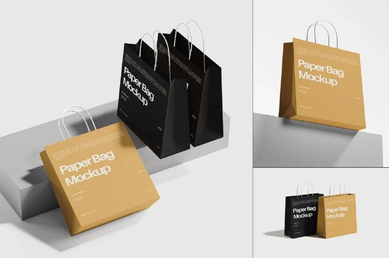 ⌨️ Paper bag mockups 🗣 — تصویر ۳