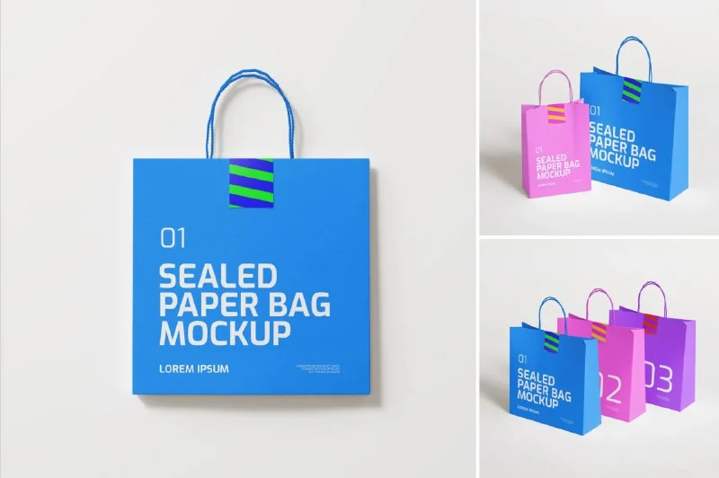 ⌨️ Paper bag mockups 🗣 — تصویر ۴