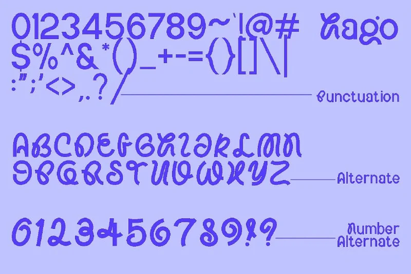 Hago – Playful Sans by Pandeka Studio — تصویر ۱۰