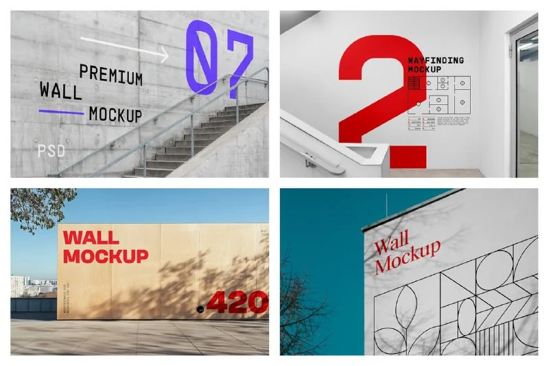.Wall Mockup.[6_PSD] — تصویر ۱