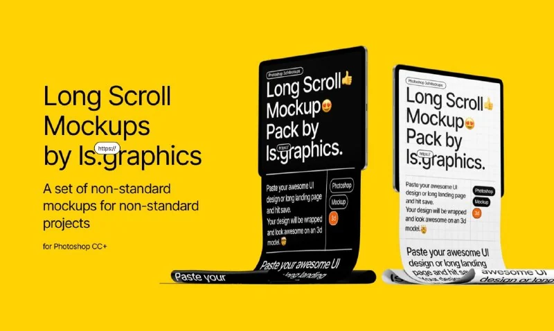Long Scroll Mockups by ls.graphics