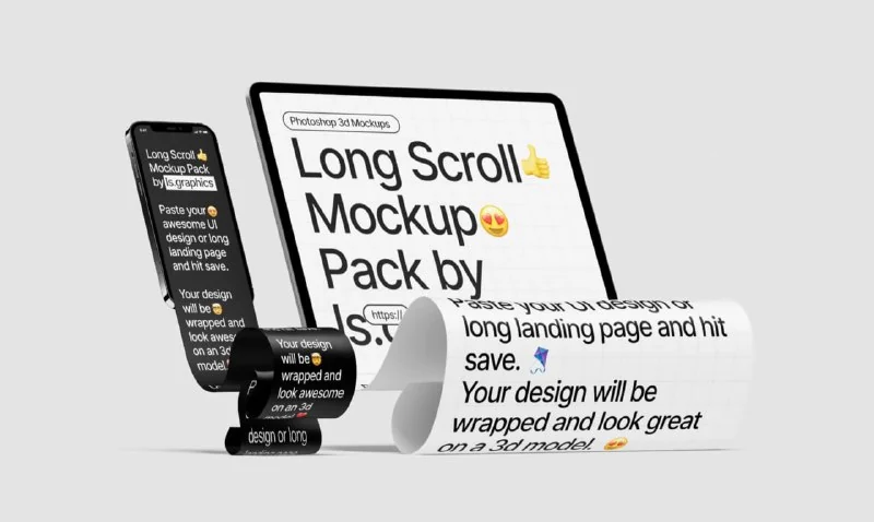 Long Scroll Mockups by ls.graphics — تصویر ۲