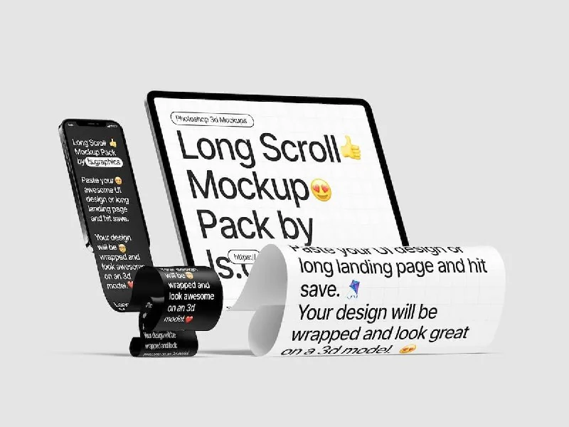 Long Scroll Mockups by ls.graphics — تصویر ۹