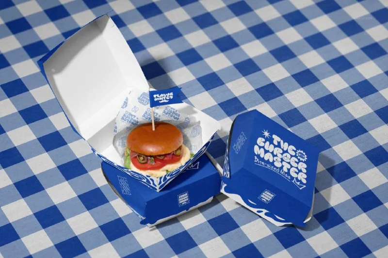 Vegan Burger Bar Brand Identity Mockup Bundle — تصویر ۴