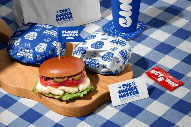 Vegan Burger Bar Brand Identity Mockup Bundle — تصویر ۹