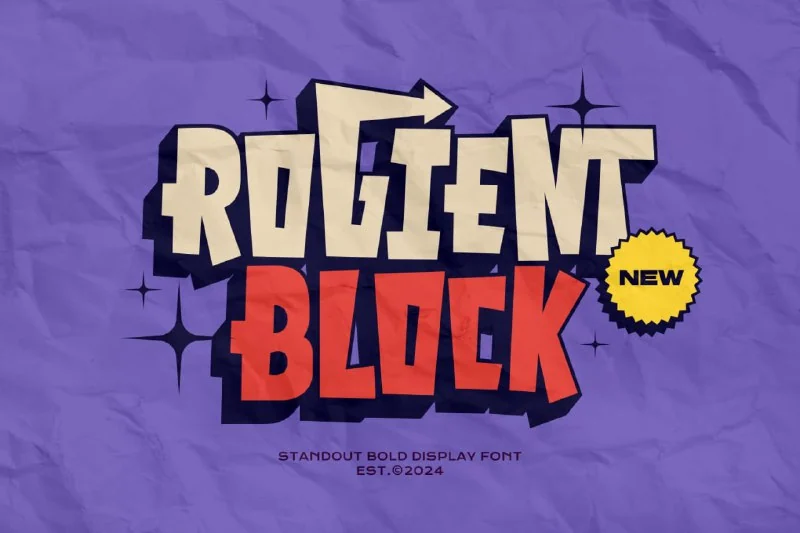 Rogient Block – Street Display Font