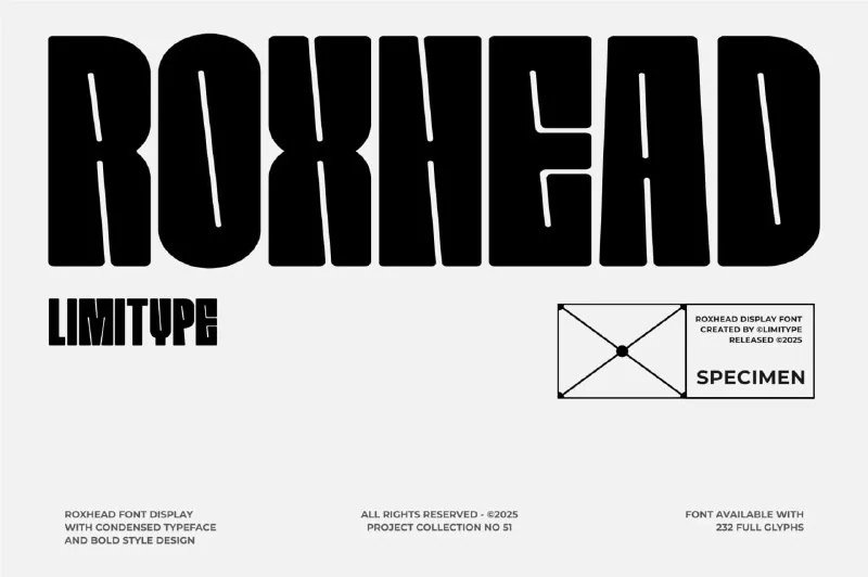 Roxhead – Condensed Font — تصویر ۱