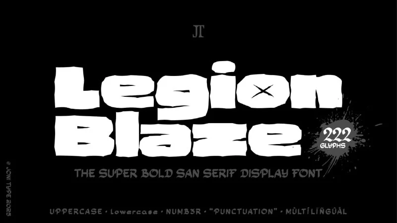 فونت Legion Blaze — تصویر ۱