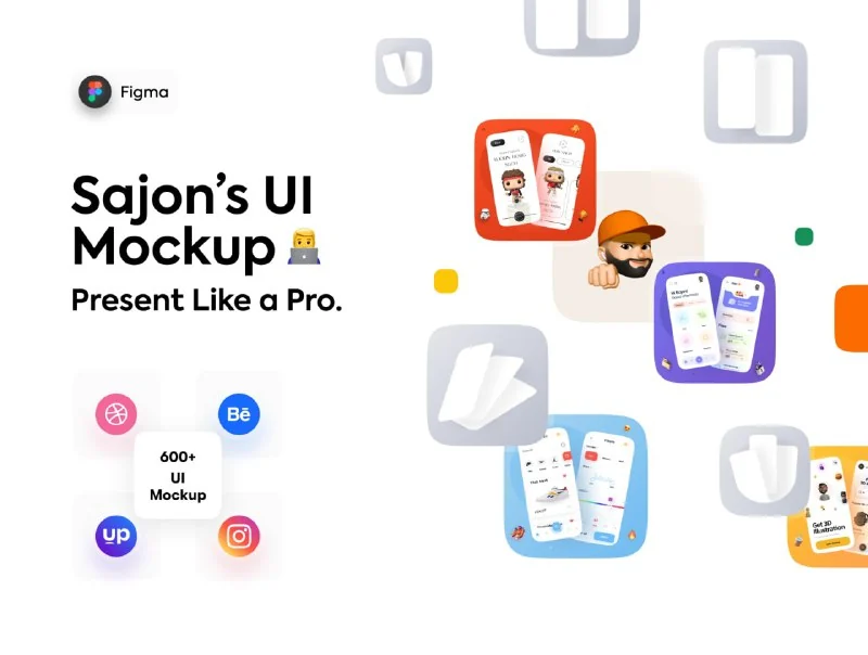 Sajon UI Mockup Kit — تصویر ۱