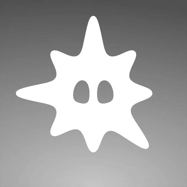 Chrome Glyph 3D Abstract Shapes