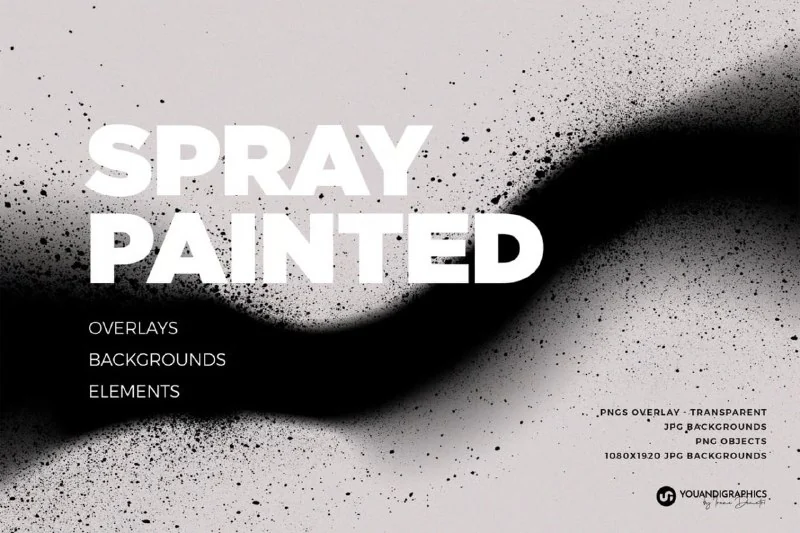 Spray Painted Overlays – Backgrounds — تصویر ۱