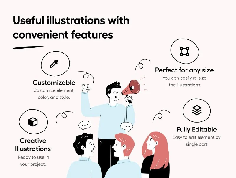 🚀Collegy – College & Education Illustration Set — تصویر ۳