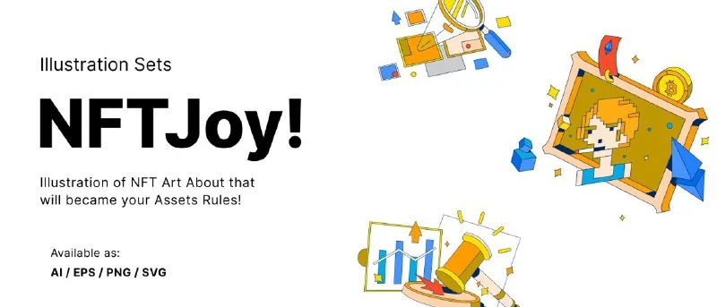 🪙NFTJoy Illustration Set — تصویر ۱