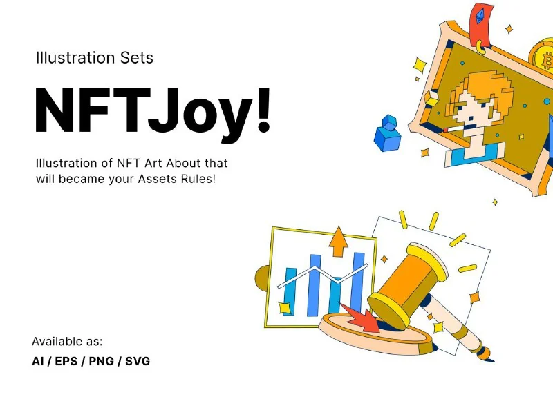 🪙NFTJoy Illustration Set — تصویر ۶