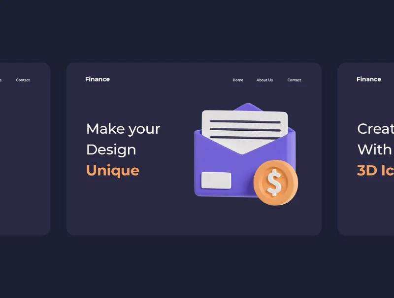 👑20 Finance 3D Icons — تصویر ۶