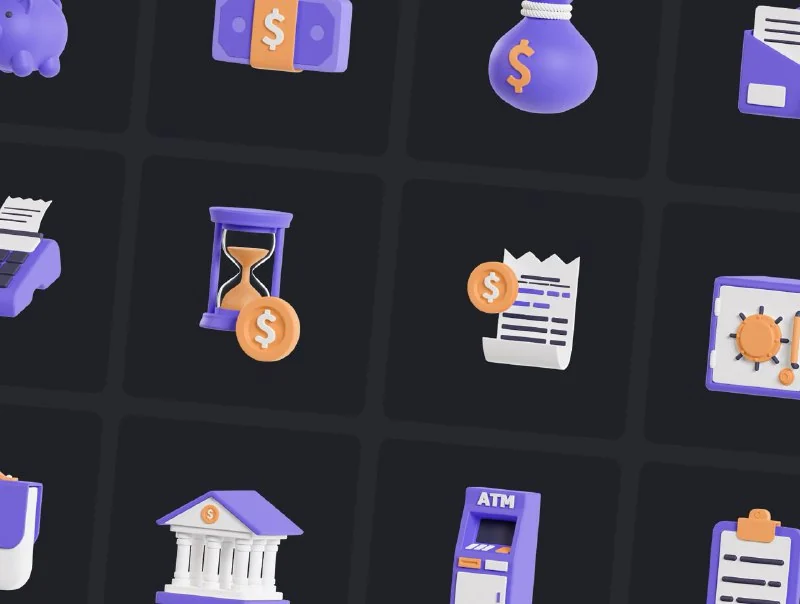👑20 Finance 3D Icons — تصویر ۸