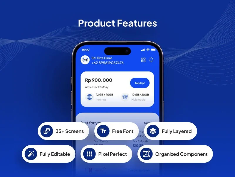 👑Fasto – Internet Provider App UI Kit — تصویر ۱