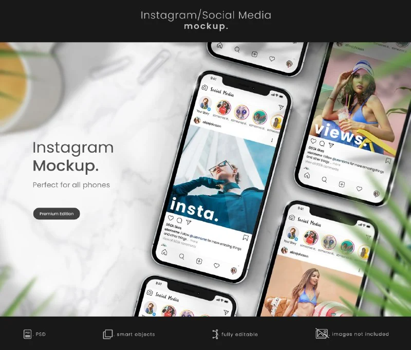 🎉instagram Mockup — تصویر ۱