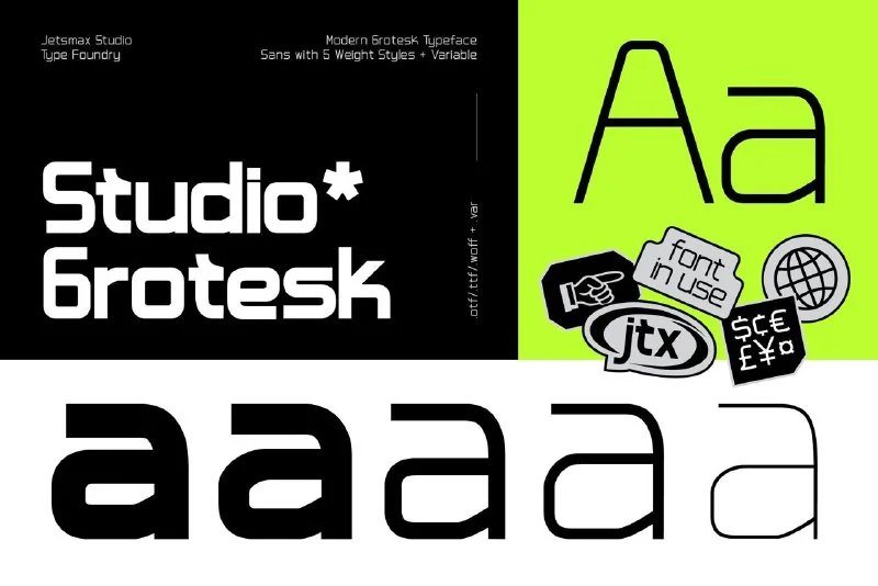 Studio-Grotesk-Modern-Typeface — تصویر ۴
