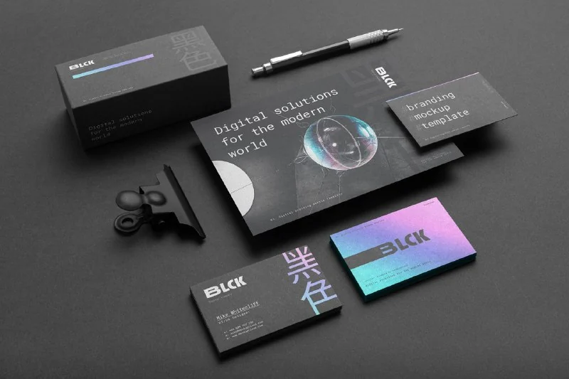 Black Branding mockup — تصویر ۱