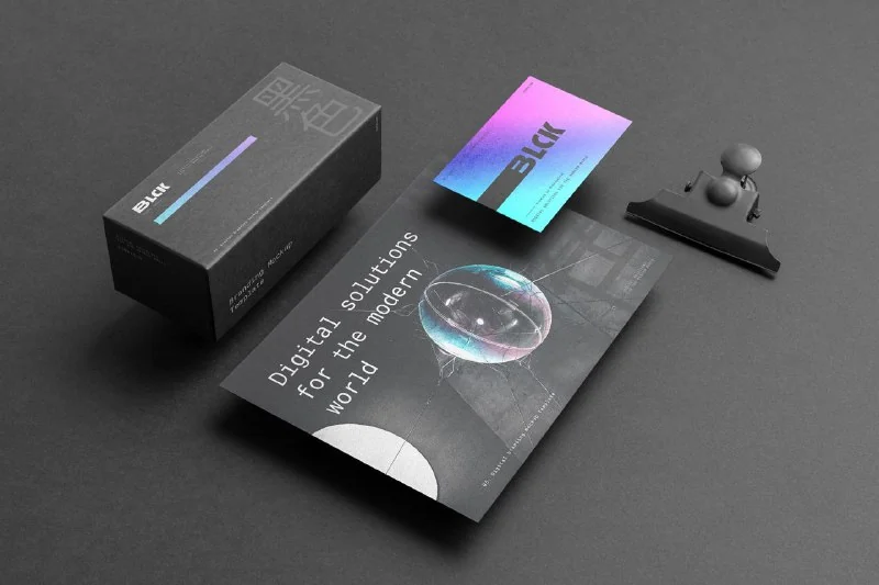 Black Branding mockup — تصویر ۳